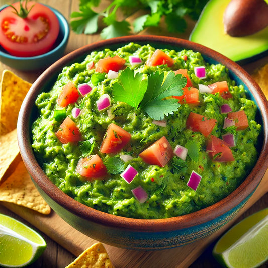 Guacamole mit Spirulina Pulver