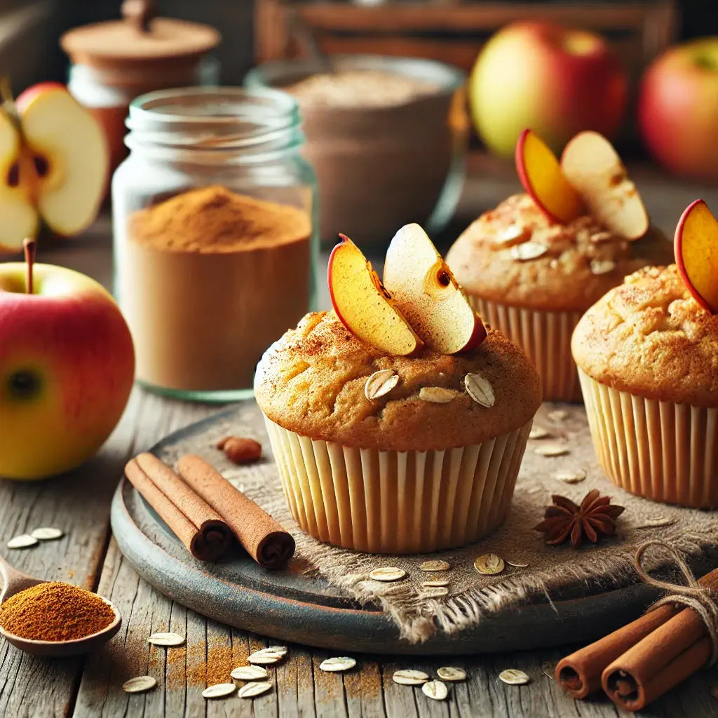 Herbstliche Maca-Apfel-Muffins