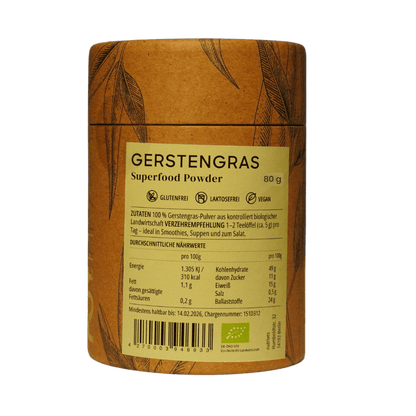 Bio Gerstengras Pulver | 80g